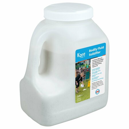 KORE DESIGN Body Fluid Solidfier, Light Weight Absorbent For Absorbing Body Fluids, 4L Jug KOR9011